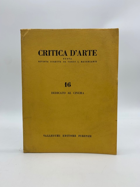Critica d'arte nuova. Rivista diretta da Carlo L. Ragghianti, 16, dedicato al cinema